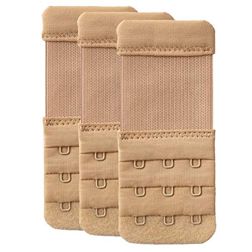 Image of Women Bra Extender 2 Hook Soft Elastic Bra Extension Extenders Pack of 3