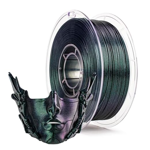 ZIRO Glitter PLA Filament 1.75mm, 3D Printer Filament Super Sparkle PLA, Chameleon Series 3D Printing Material, 2.2lbs Spool, Fit Most FDM Printers, Dimensional Accuracy +/-0.03mm, Fir Green Luster