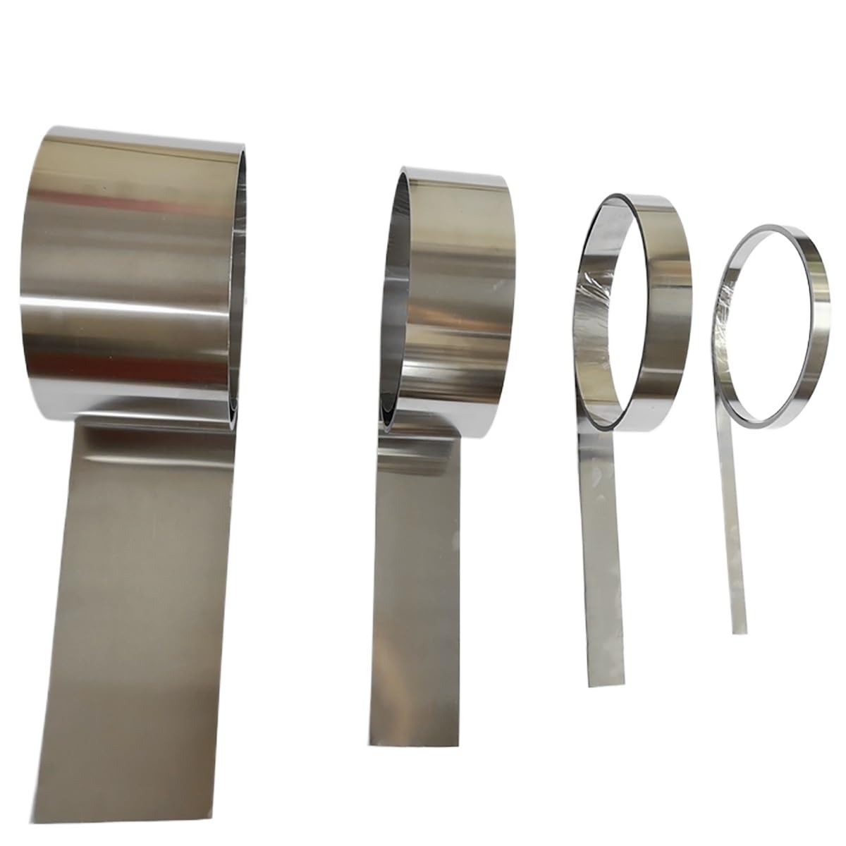 Tira de lámina de acero inoxidable 304, 1 m, 10-50 mm de ancho | Múltiples anchos y espesores for manualidades, reparaciones y uso industrial. Rollo de 0,1 a 0,5 mm de grosor.(0.2x20x1000mm)