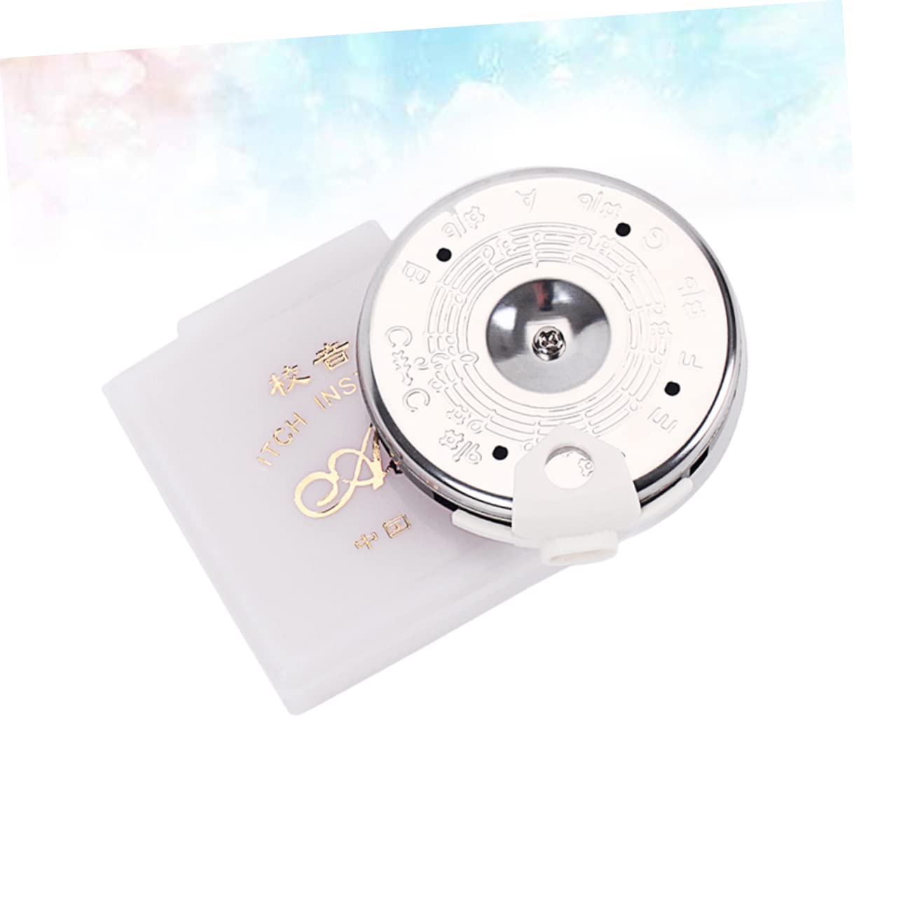 SUPVOX 3pezzi Accordatore Cromatico Con Toni Per Chitarra Basso e Violino Strumento Musicale Con Custodia Bianca Precisione Nella Sintonia e Materiale Resistente