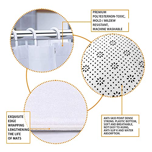 5 Pcs Cow Shower Curtain Set With Rugs And Accessories Funny Bull Longhorn Cattle Bathroom Accessory Set Include Towel, Non-Slip Rug, Contour Rug And Toilet Lid Cover, Shower Curtain With 12 Hooks #TOP4