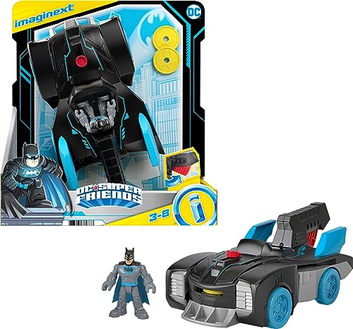 Fisher-Price Imaginext DC Super Friends Bat-Tech Batmobile, Transforming Push-Along Vehicle with Light-Up Batman Figure for Kids Ages 3-8 - GWT24