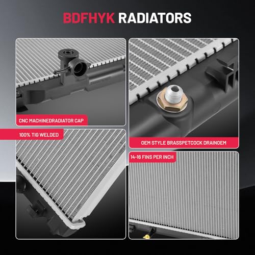 Image of BDFHYK CU2436 Aluminum Radiator for Toyota Solara 04-08, Camry 04-06