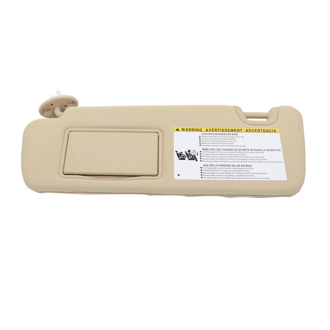 NakkaaDriver Left Side Sun Visor Flaxen 74320-0E074-A0 Compatible with Highlander 2014 2015 2016 2017 2018 2019