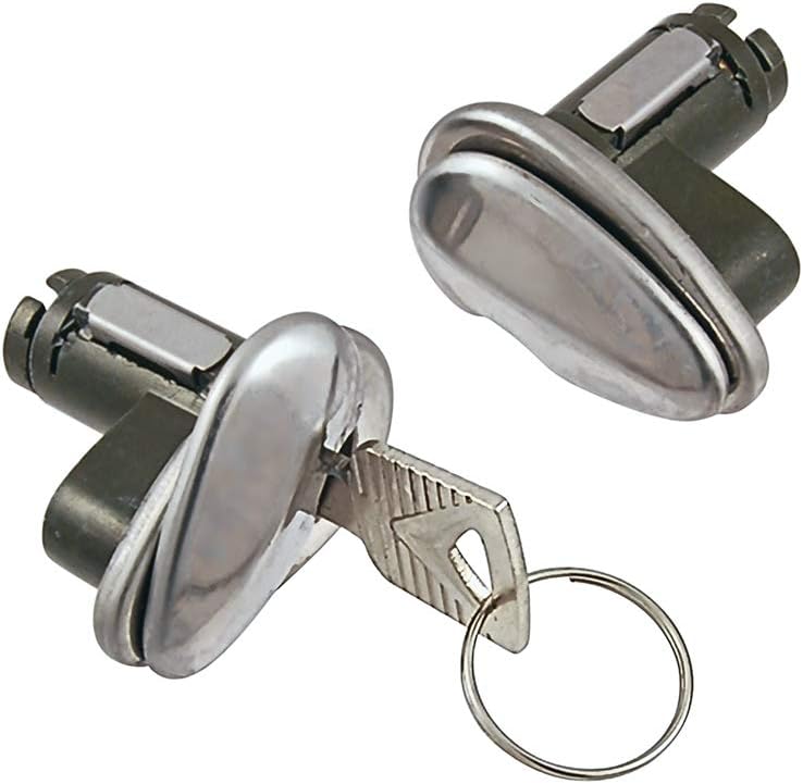 Compatible/Replacement for Door Lock Cylinders with Key Fits 1952-58 Victoria Sunliner 1955-60 Thunderbird 1960-63 Falcon and Others (B7A-7021984PR)