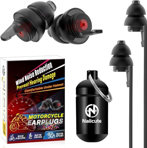 Tapones para los oídos de motocicleta con banda 2 pares, protección auditiva para motociclistas, carreras, touring, 25 dB, protección contra el ruido, reutilizables, suaves tapones de silicona para