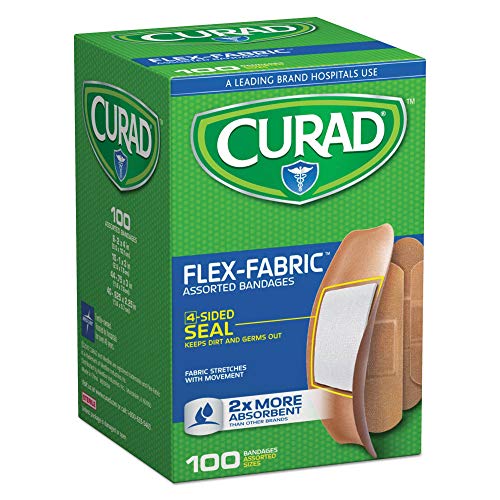 Flex Fabric Bandages Assorted Sizes 100 per Box