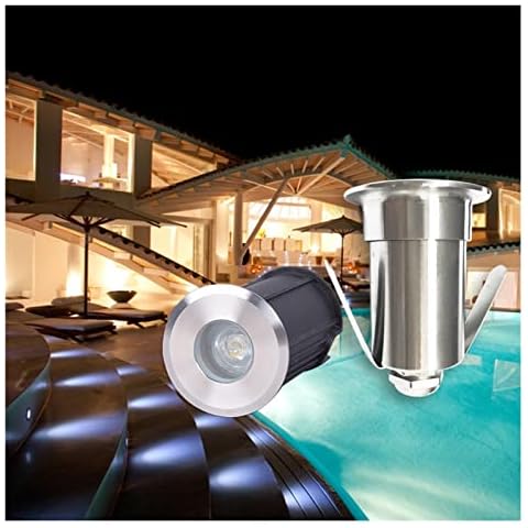 WZYJLyds Outdoor Recessed Spotlight IP68 Waterproof Mini 1W Underwater Landscape Light 30° Beam Angle for Stairs, Decks, Gardens, Swimming Pool ( Color : Red , Size : 220V ) Cover