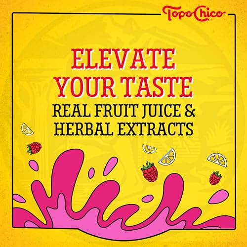 Image of Topo Chico Sabores Raspberry with Lemon Sparkling Water, 12 fl oz, 8 pack