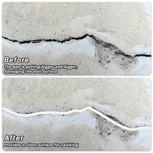 Image of Frienda Backer Rod Foam Rubber Caulk Saver Concrete Expansion Joint Filler Weather Strip Seal for Gaps and Joints (1 /4 Inch X 200 ft,White)