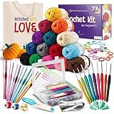 Crochet Kit for Beginners Adults and Kids,...