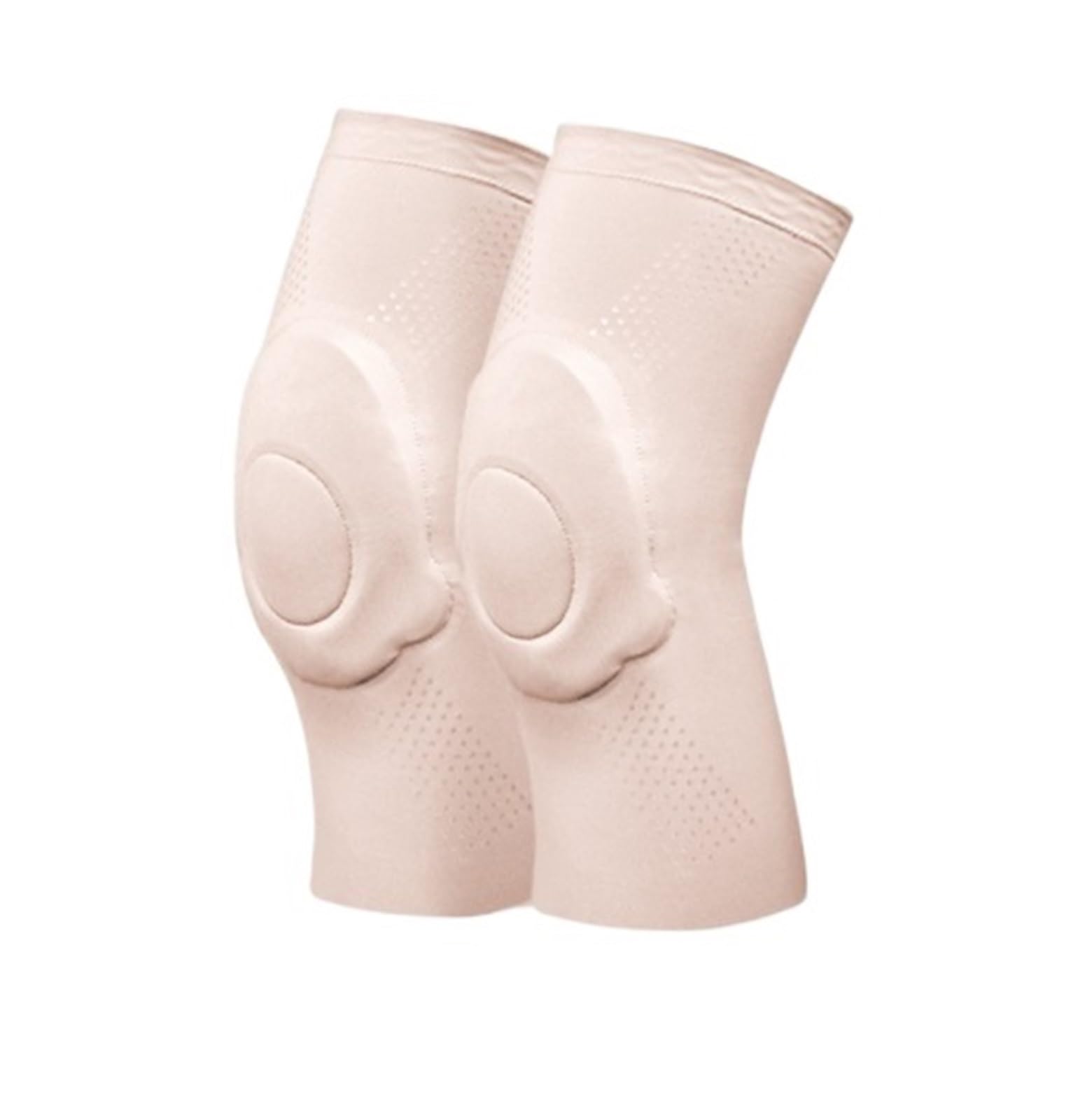 Rodilleras Rodilleras De Compresión For Hombres Y Mujeres For Levantamiento De Pesas, Sentadillas Y Deportes. Rodilleras Elasticidad(Beige,XS)