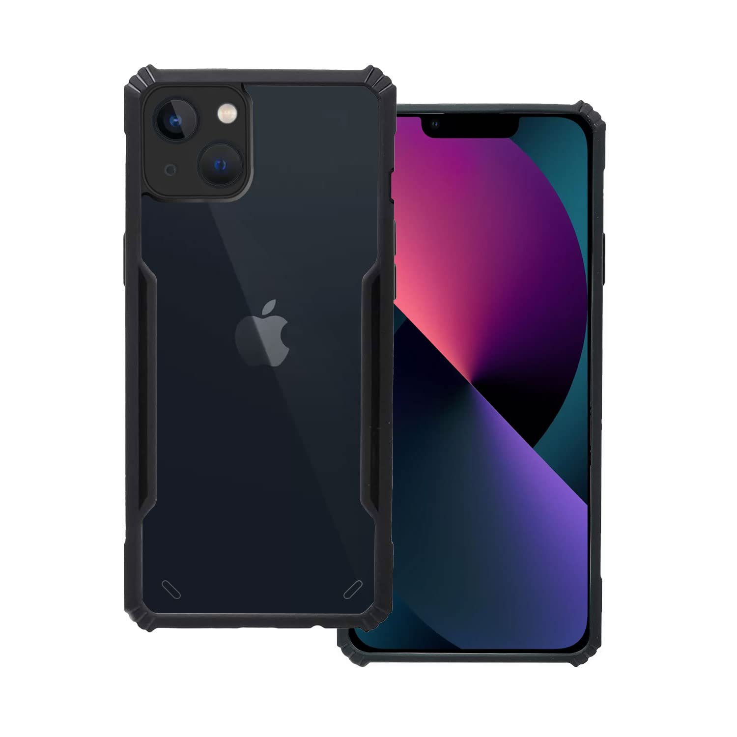 Amazon Brand - Solimo 360 Degree Protection Black Border Back Cover for iPhone 13 - Black (TPU) (B09FKM6VXH) Amazon Price History, Amazon Price Tracker
