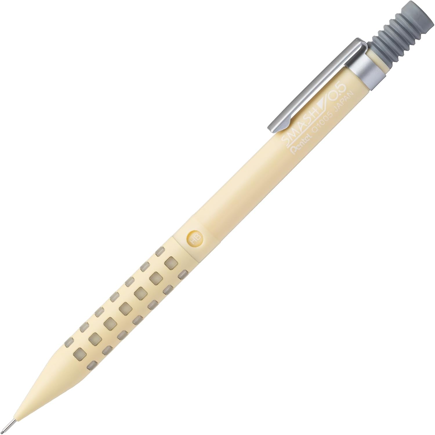 Pentel Q1005-22A Mechanical Pencil, Smash, 0.5mm, Ivory White