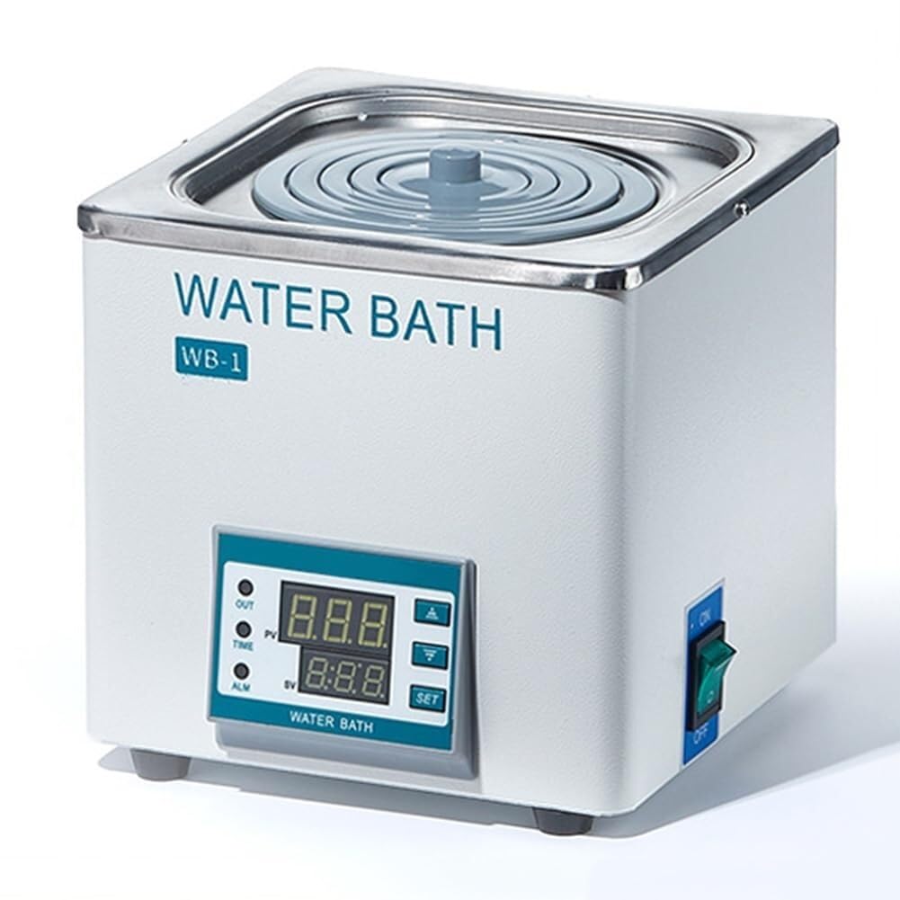 Bain-marie numérique de laboratoire, contrôle numérique de la température avec minuterie, 300 W, capacité 3 L, affichage LED, pour un chauffage précis dans les laboratoires