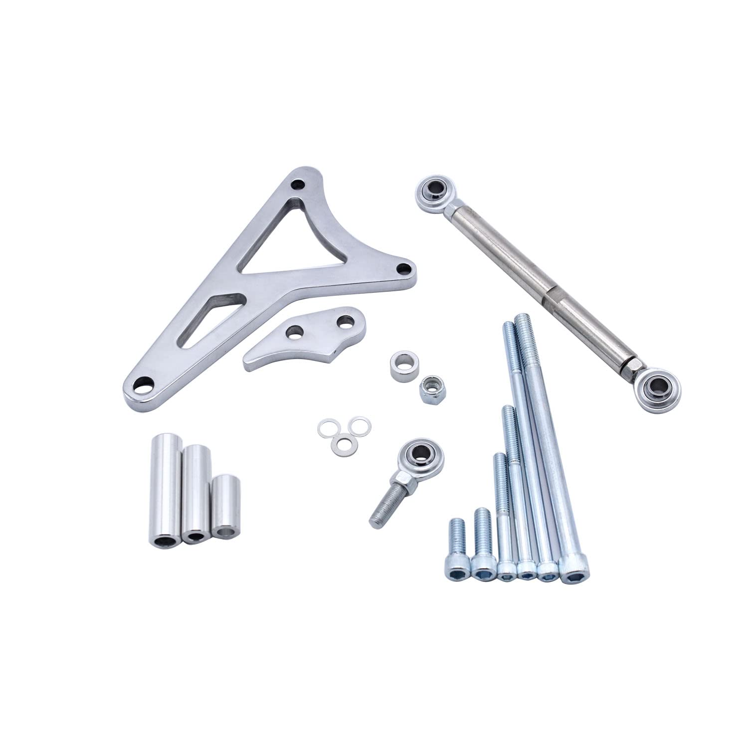 Aluminum Alternator Bracket Kit Compatible with SB Ford 351W