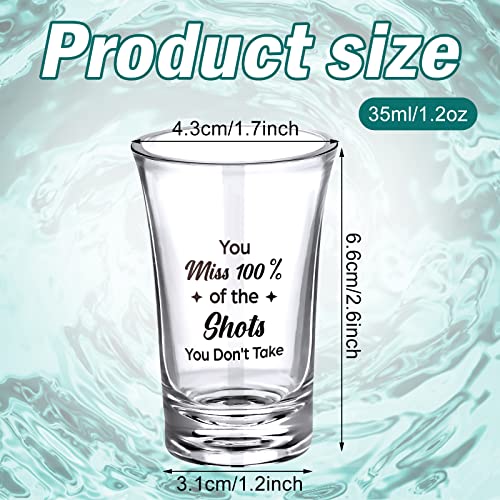 Skyley 24 Packs Acrylic Clear Party Shot Glasses Set 1.2 Ounce Heavy Base Shot Glasses Funny Friends Shot Glasses For Adult Small Glass Shot Cups thumb #1