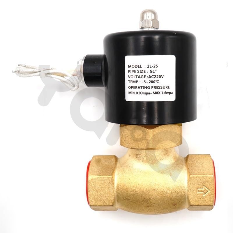 Électrovanne G1-1/4" DC24V anti-fuite haute température pour circuit vapeur et gaz