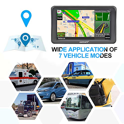 AWESAFE-Sat-Navs-for-Cars-7-Inch-Car-Sat-Nav-GPS-Navigation-Includes-Postcodes-Speed-Camera-Alerts-POI-Lane-Assistance-Truck-Lorry-Satnav-with-Sunshade