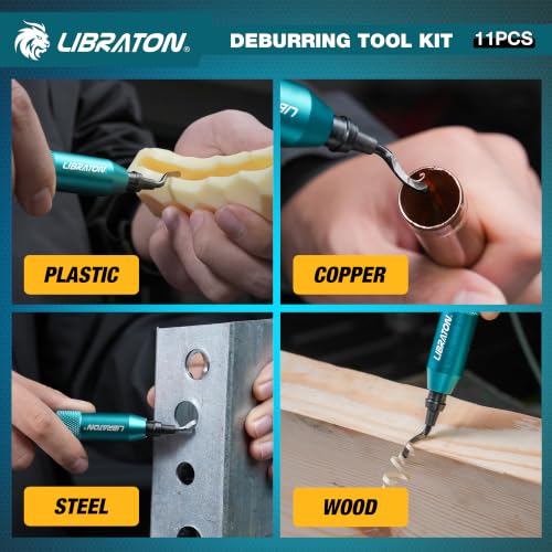 Image of Libraton Deburring Tool, Metal Deburring Tool 3D Printing, 10 HSS Blades