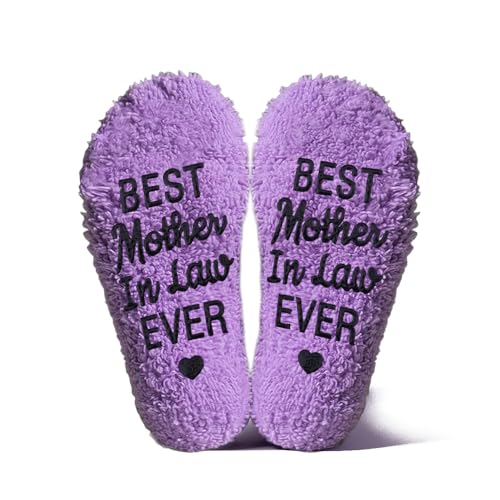 Guqqeuc Mother In Law Mothers Day Gifts For Mother In Law Best Mother-In-Law Socks Gifts For Mother-In-Law Retirement Birthday Gifts From Daughter-In-Law Son-In-Law Mum Mothers Day Presents