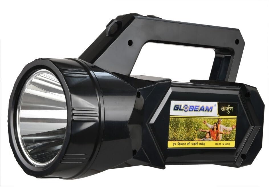 GLOBEAM Arjun Kisan Rechargeable Torch with Side Emergency Light 2000 mAh Battery with Long Range Distance Light for Kisan, Farmers, Villagers-picture-20
