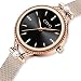 Imagen de CIVO Reloje Mujer Set Oro Rosa Impermeable Ultra Minimalistas Reloj Damas Cuadrado Malla Minimalista Elegante Banda Cielo Estrellado Acero Inoxidable Relojes Pulsera Reloj