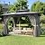 Breezestival 10'x12' Hardtop Gazebo Outdoor Permanent Gazebo with Double Polycarbonate Roof Canopy, Aluminum Frame Permanent Pavilion with Curtains and Netting for Patio,Garden,Lawns