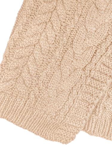 Image of ZAFUL Women's Tie Front Crop Cardigan Sweater V-Neck Lantern Sleeve Open Front Loose Casual Knitwear