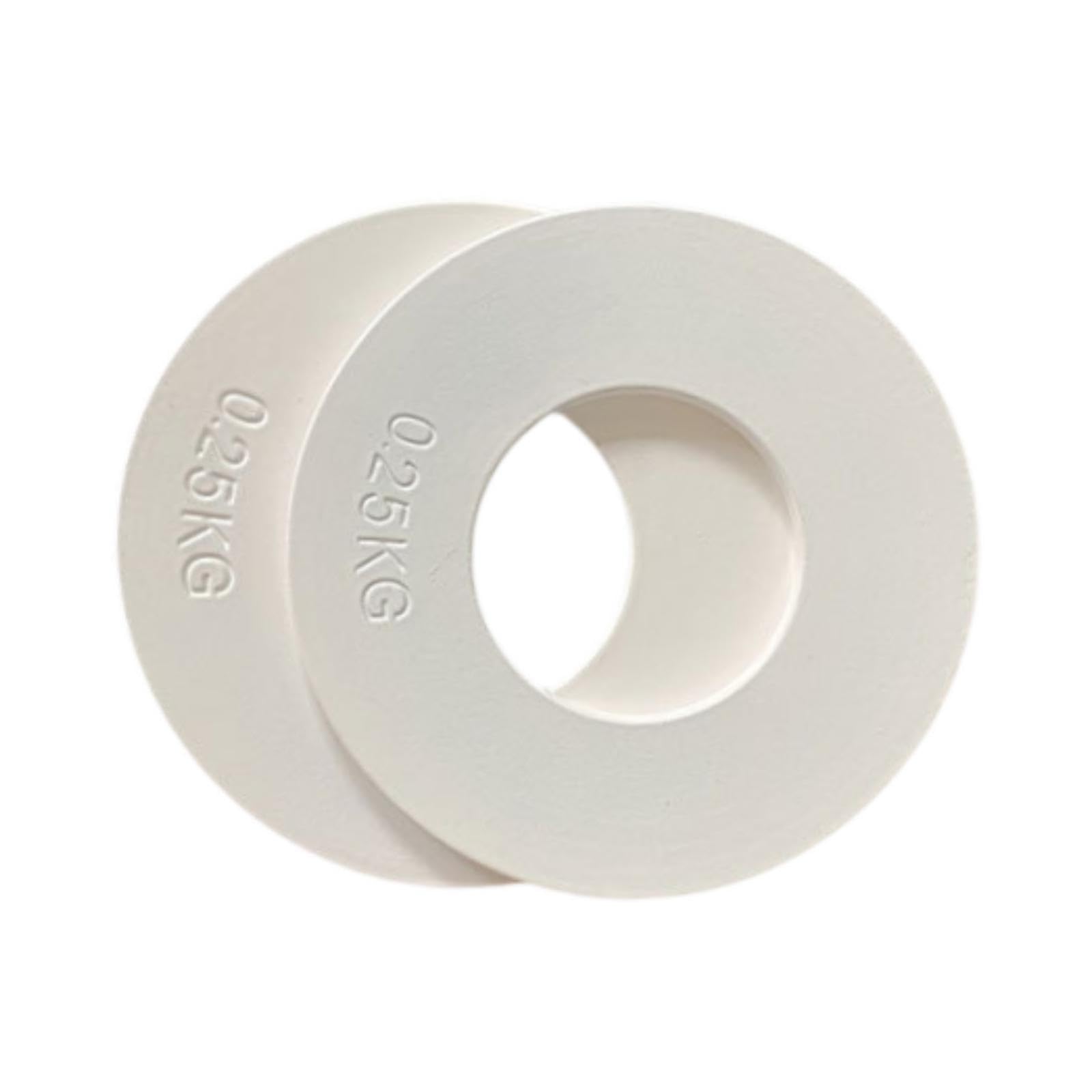 LOOM TREE® 2Pcs Gym Micro Plates Add-on Change Weight Plate for Micro Loading Beginners 0.25kg White | Fitness Running & Yoga | Strength Training | Weight Plates-image-40