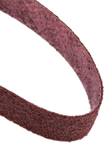 Bande Scotch-Brite pour ébavurage et nettoyage de surface Medium marron 42 pouces