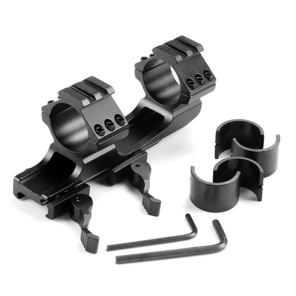 Paike Supporto per cannocchiale a Doppio Anello con Portata in avanti a sgancio rapido 1 Pollice / 30 mm