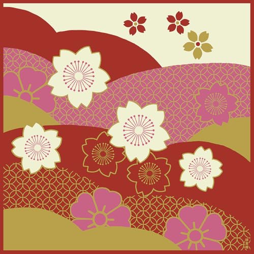 濱文様 小布(風呂敷 50cm) 桜にしき