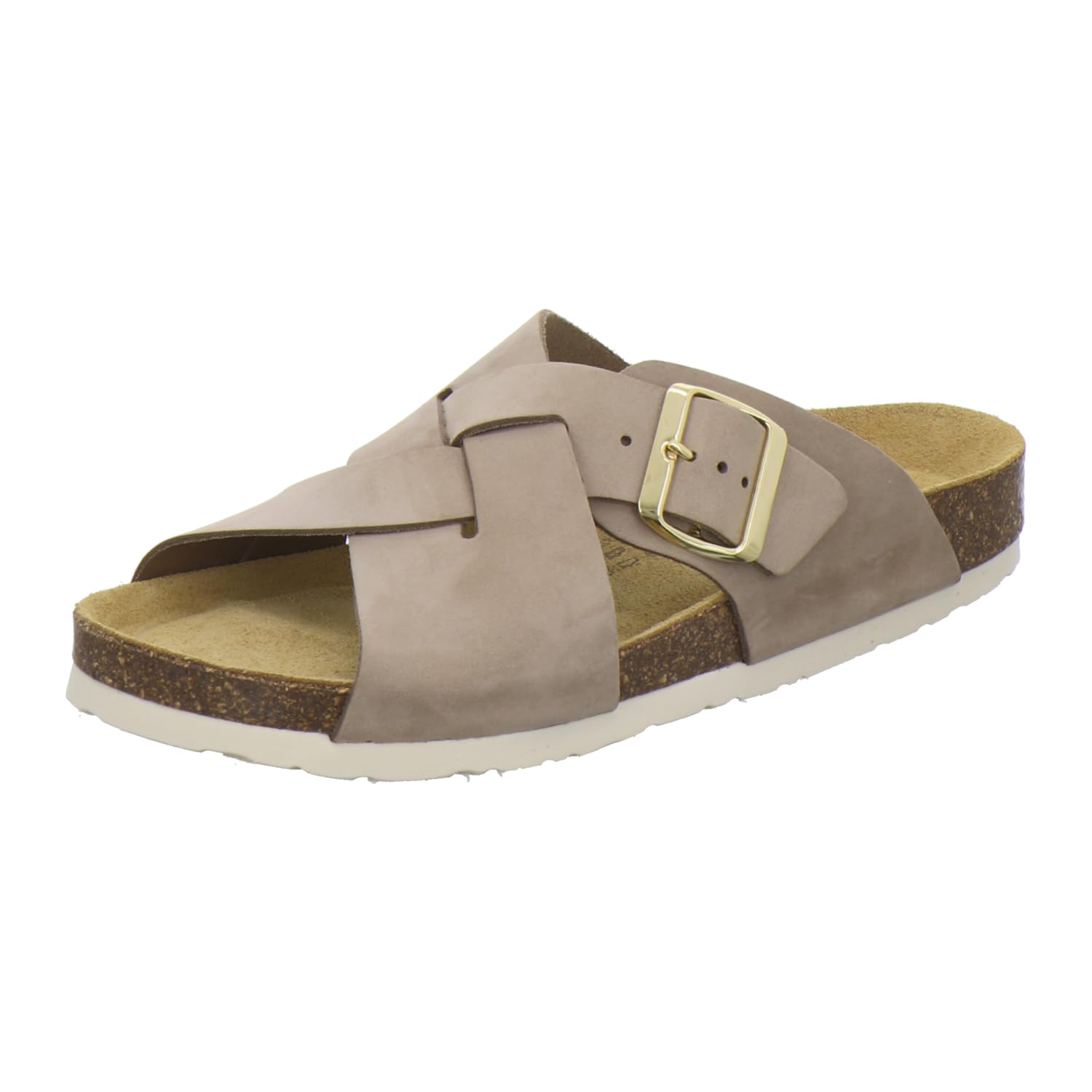 AFS-Schuhe 2141 - Mules tendance pour femme - En cuir véritable - Sandales d'été avec grande boucle - Fabriquées à la main en Allemagne