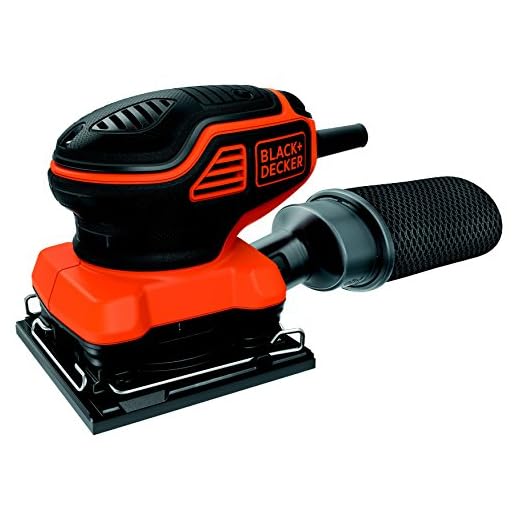 BLACK+DECKER KA450 KA450 Lijadora Orbital 220W 1 4 Hoja con accionador a presión 220W Naranja