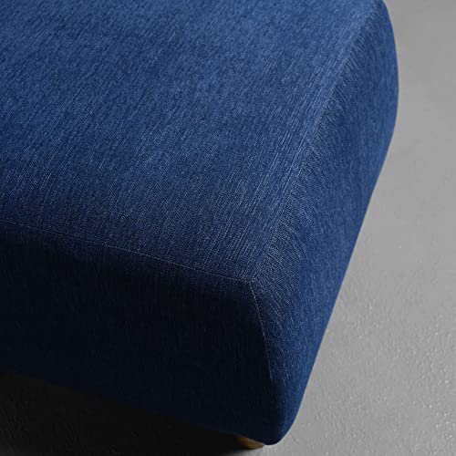 Image of Sleepyhead Yolo Ottoman Designed by Duroflex - Premium Fabric Pouf, Stylish & Durable Accent Stool - Berry Blue