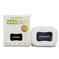 Vista 7 de MONESAO Estuche Sanitizador para Cepillos de Dientes, Mini Fundas Portátiles para Cepillos de Dientes con Soporte, Soporte Recargable para Cepillos