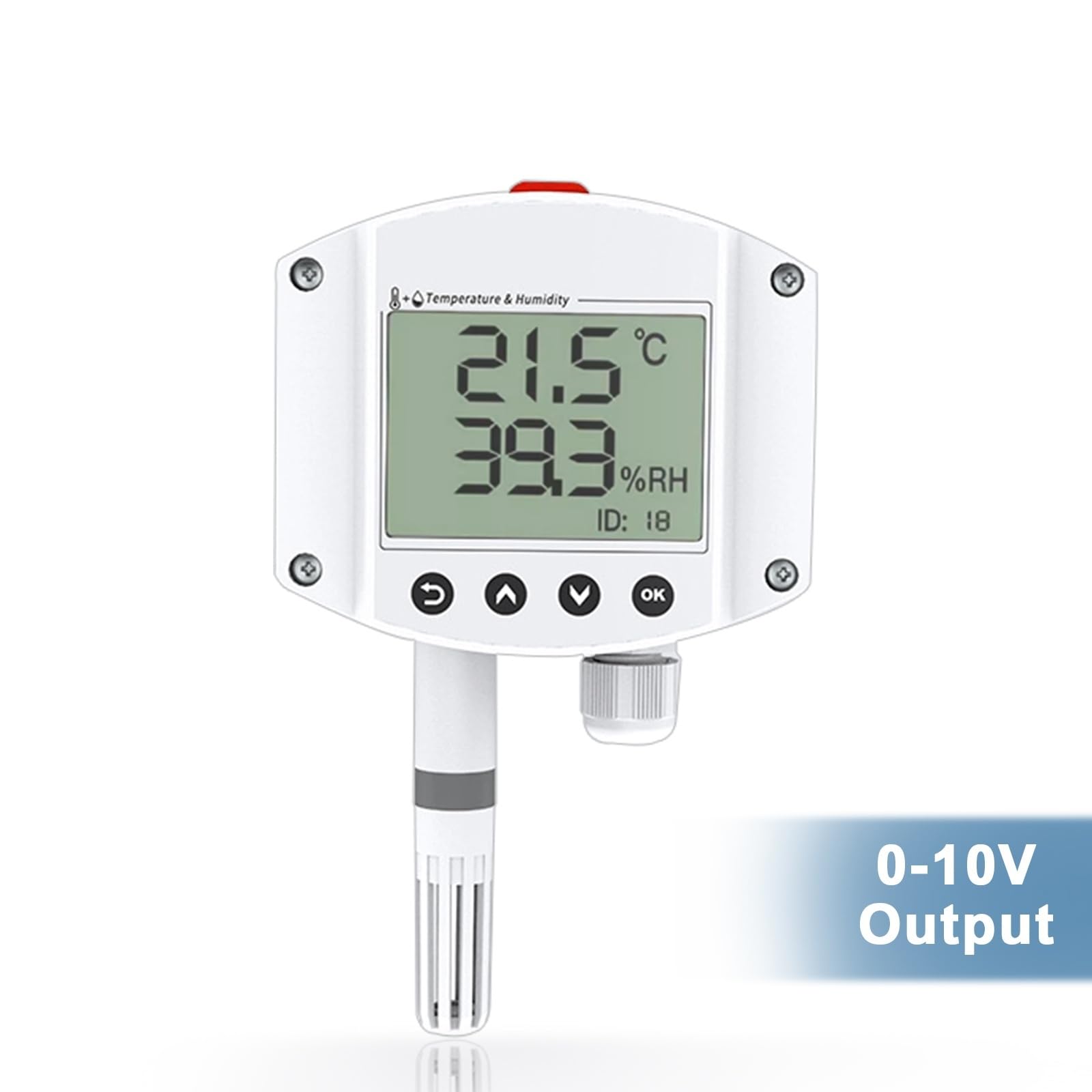 RS485 4-20mA 0-5V 0-10V Zdalny monitor do montażu na ścianie rs485 czujnik przetwornika wilgotności i temperatury(0-10V)
