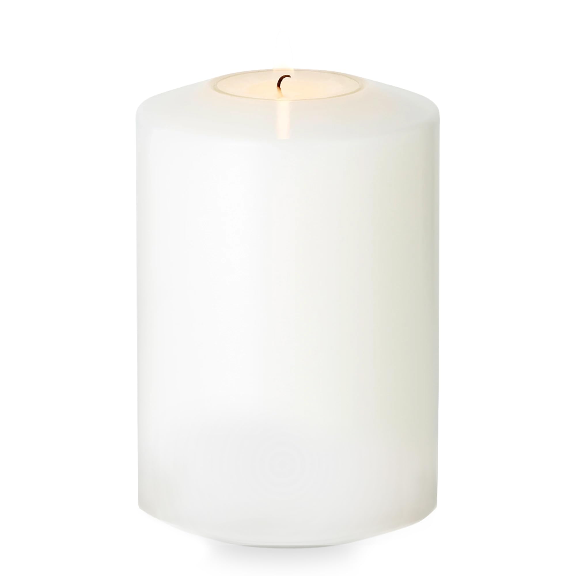 Edzard White Cornelius Double Pine Permanent Candle, Height 4.7 In, Diameter 3.14 In, Heat Resistant Up To 90 Degrees - Tea Light Holder, Tea Light Candle
