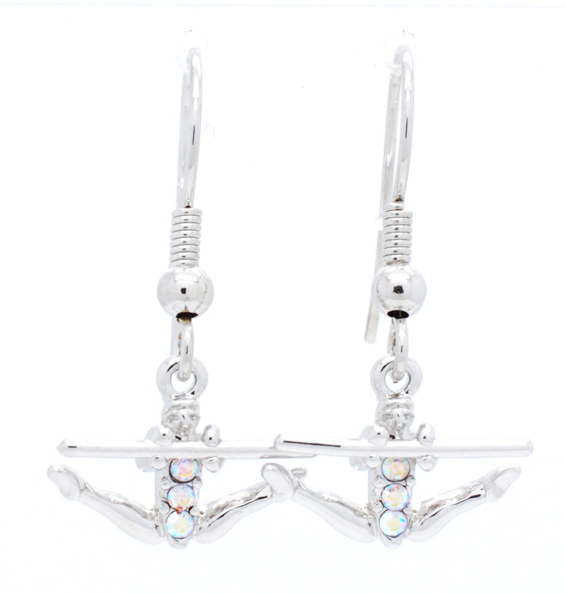 Violet Victoria & Fan StarGymnast Uneven Bar Earrings - Dangle Style