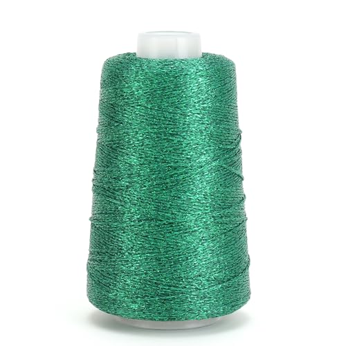 Image of Metallic Crochet Thread, 80g Lurex Yarn for Charms(Green)