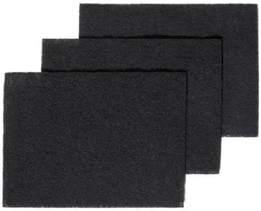 HASMX Charcoal Carbon Pad Filter Replacement Kit Replacement for Whirlpool Fits for AFF100-CFM Models, 8" X 10-1/2" X 1/4", 6-Pack