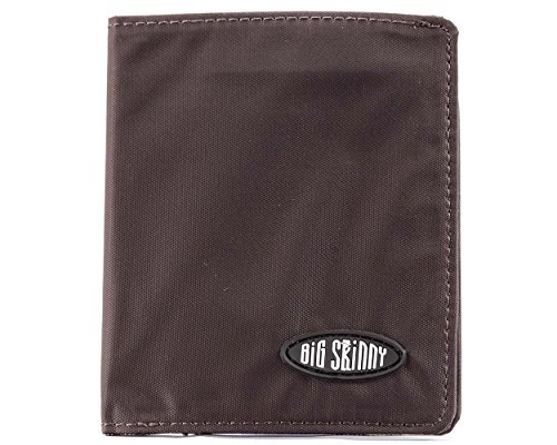 Big Skinny Metro Bi-Fold Slim Wallet, Holds Up to 20 Cards, Brown