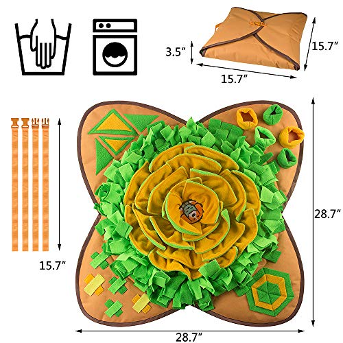 AWOOF Snuffle Mat Pet Dog Feeding Mat, Durable Interactive Dog Puzzle Toys Encourages Natural Foraging Skills - Image 6