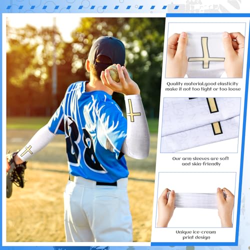 Image of Shyyween 6 Pair Arm Sleeve for Youth Kid Boy