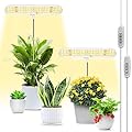 FOXGARDEN® Grow Light, Full Spectrum LED Grow Lamp, Plant Lights for Indoor?Auto Timer 4/8/12H, 4 Dimmable, Height Adjustable 8.5"-24", Growing Lights 2 Pack