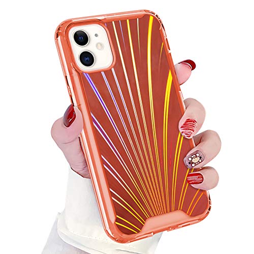 SOKAD iPhone 11 Case for Girls Women, Glitter Laser Beam Rainbow Shockproof Bumper