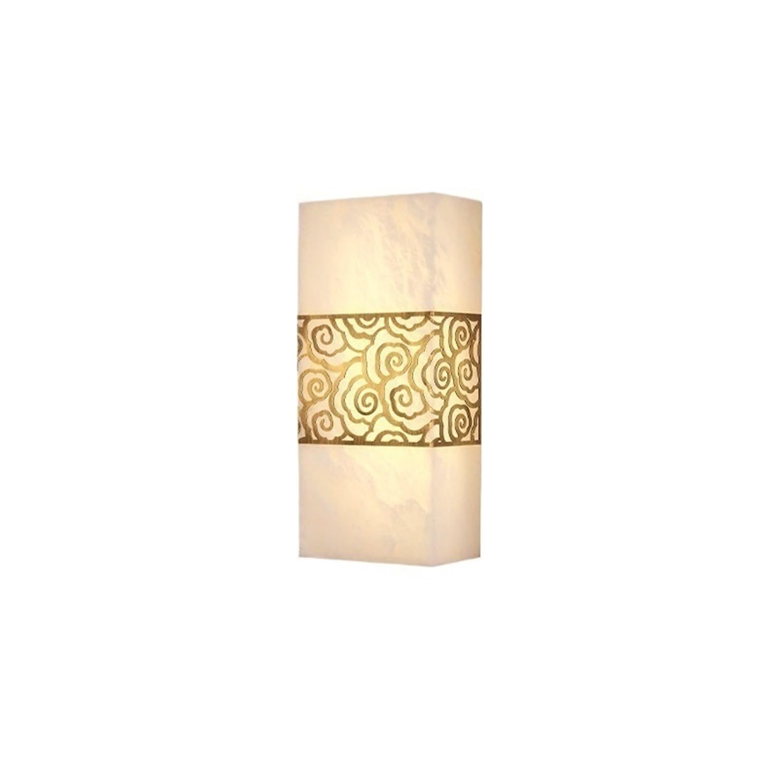 ZYYANSHOP Wall lamp Luxury Copper Lighting Fixtures Marble Lampshade Bedroom Bedside Aisle Wall Lamp