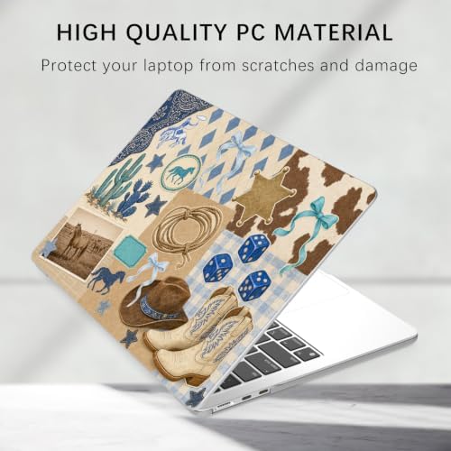 BlHMCASE Compatible with MacBook Air 15 inch Case Cute Western Cowboy - 4