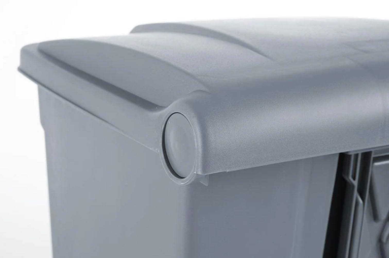 HENDI Mülleimer, AmerBox, für den professionellen Einsatz, öffnen mit Fußpedal, Abfalleimer, Müll, Tret-Abfalleimer, Abfallbehälter, 68L, 410x495x(H)660mm, Polypropylen, grau
